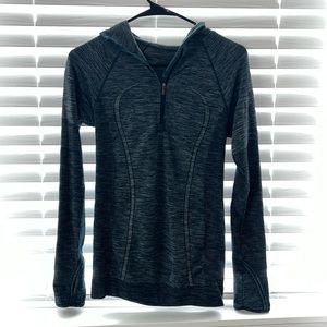 Lululemon Blue Swiftly Quarter Zip with Hood